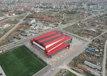 Çorum’da yapımı tamamlanan spor salonu güreş şampiyonası ile hizmete girecek