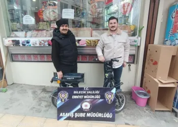 Çalınan bisiklet kısa sürede bulundu