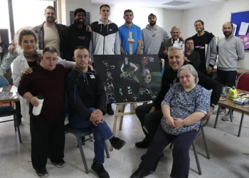 Özel bireyler, basketbolcularla doyasıya eğlendi
