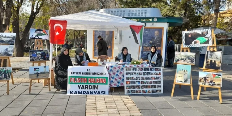 Kayserili kadınlardan Filistin’e Yardım Kampanyası