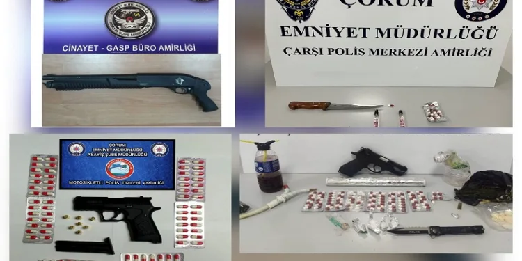 Çorum polisinden “şok” denetim