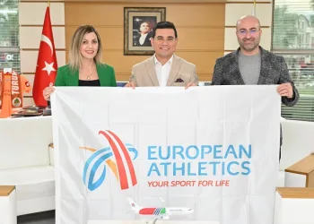 2024 Avrupa Kros Şampiyonası bayrağı Kepez’de
