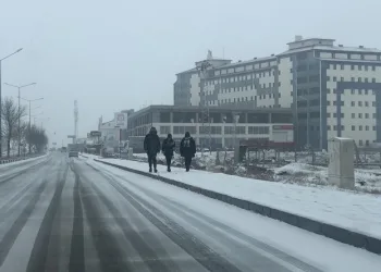 Kars’ta kar yağışı etkili oluyor
