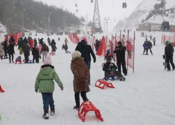 Palandöken’de kayak coşkusu
