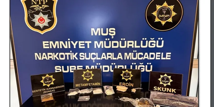 Muş’ta uyuşturucu operasyonu: 8 gözaltı