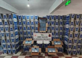 İzmir’de 5 milyon 320 bin boş makaron ele geçirildi