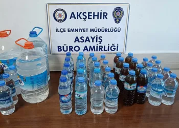 Konya’da sahte içki operasyonu: 3 gözaltı