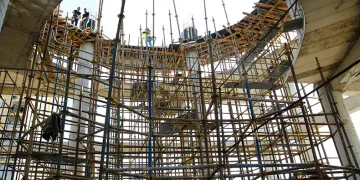 Güneş Mahallesi Cami inşaatı sürüyor