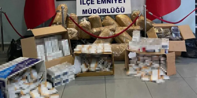 Manisa’da kaçak sigara operasyonu