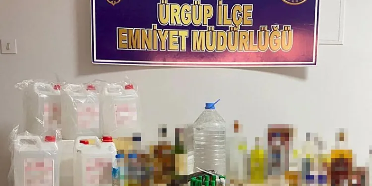 Nevşehir’de yılbaşı öncesi kaçak alkol operasyonu