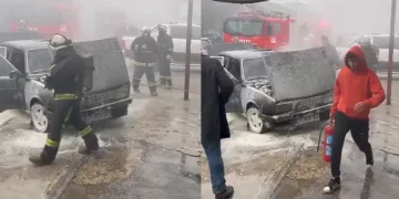 Yalova’da otomobil yangını