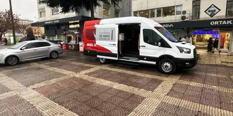 Samsun’da “Mobil Göç Noktası” aracı hizmette