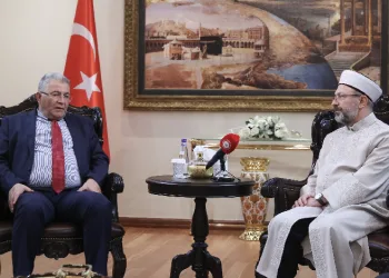 Erbaş, Kudüs Üniversitesi Rektörünü ağırladı