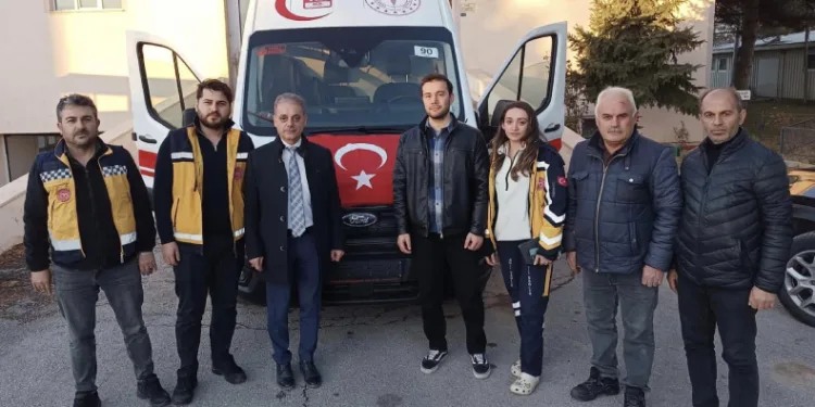 Sağlık Müdürlüğüne ambulans