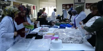 Vanlı kadınlar Gazze için seferber oldu