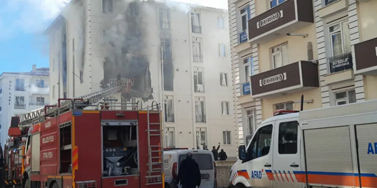 Kars’ta doğal gaz kaynaklı patlama