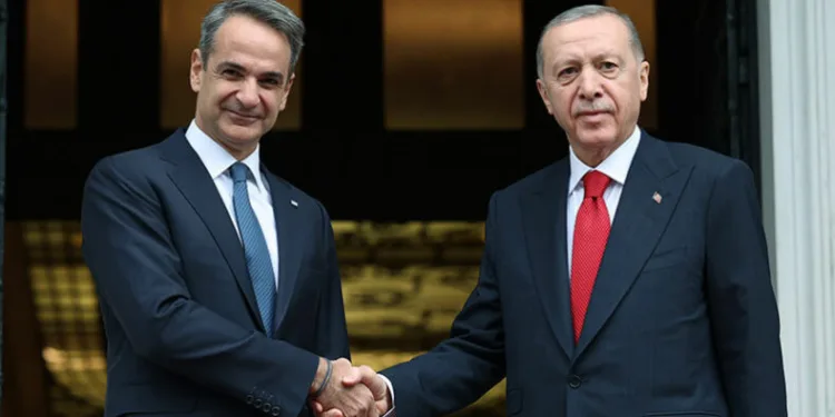 Erdoğan, Miçotakis ile görüştü