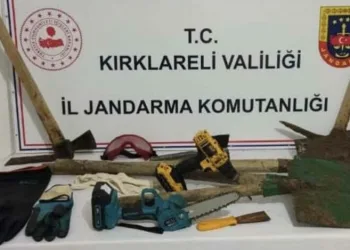 Kırklareli’de kaçak kazı yapan şüpheliler yakalandı