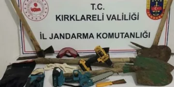 Kırklareli’de kaçak kazı yapan şüpheliler yakalandı