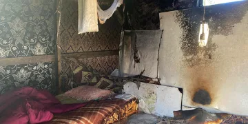 Baraka yangını ekipleri alarma geçirdi