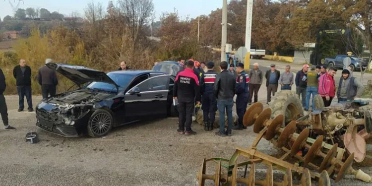 Yol verme anlaşmazlığı kaza getirdi