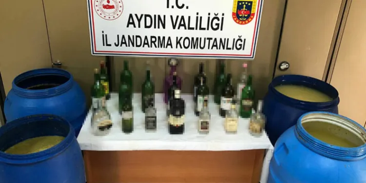 Aydın’da bin 550 litre sahte şarap ele geçirildi