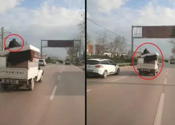 Bursa’da trafikte tehlikeli yolculuk