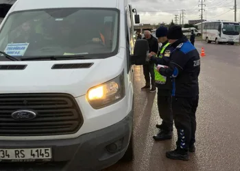 Servis araçlarına şafak denetimi