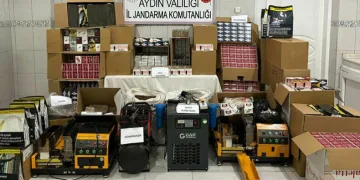 Aydın’da 99 bin 700 adet makaron ele geçirildi