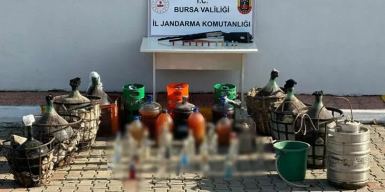 Bursa’da kaçak içki operasyonu