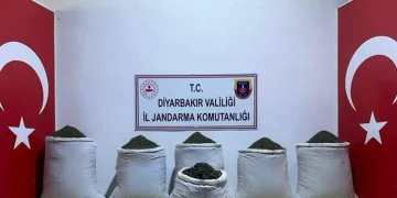 Diyarbakır’da 123 kilogram esrar ele geçirildi