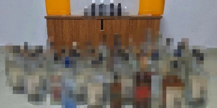 Erzincan’da 50 litre sahte alkol ele geçirildi