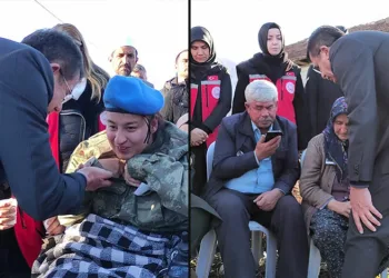 Cumhurbaşkanı Erdoğan şehit ailesiyle görüştü