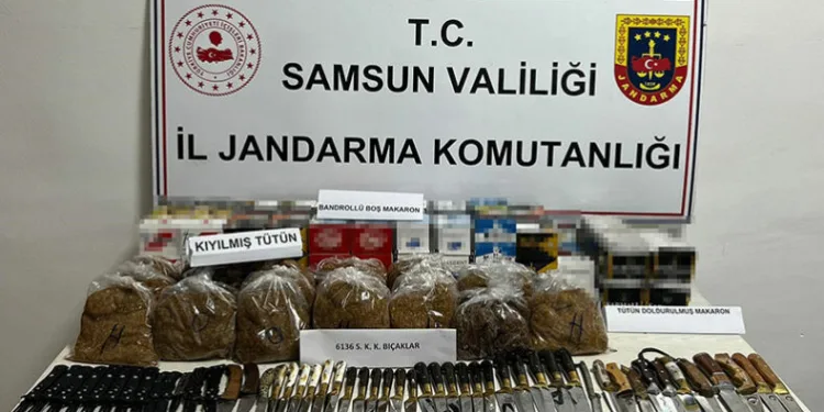 Jandarma tütün mamulleri ele geçirdi