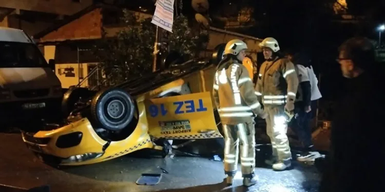 Kontrolden çıkan araç takla attı: 1 yaralı