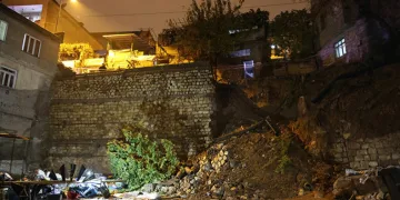 Kahramanmaraş’ta istinat duvarı üçüncü kez çöktü