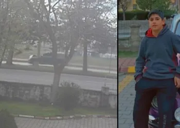 Otomobilin çarptığı çocuk metrelerce havalandı