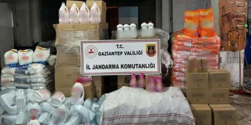 Gaziantep’te 3,5 milyon TL’lik sahte deterjan ele geçirildi