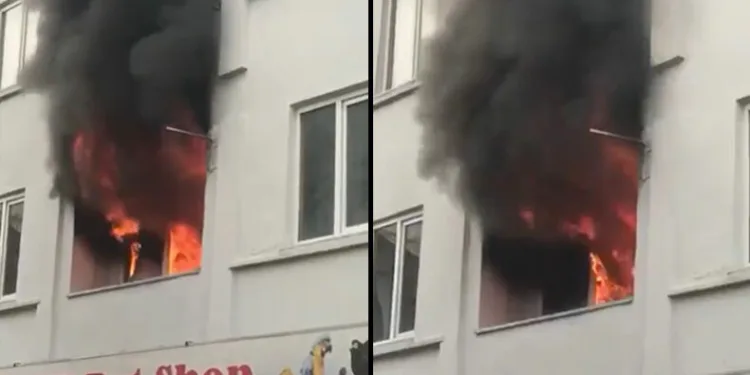 Bursa’da mutfaktaki yemek daireyi yaktı