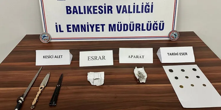 Balıkesir’de 6 şahsa uyuşturucu operasyonu