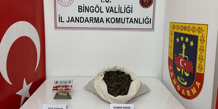 Bingöl’de uyuşturucu operasyonu: 2 gözaltı