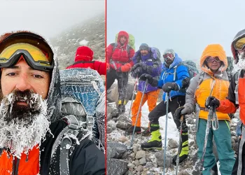 Eksi 33 derecede Ağrı Dağı’na tırmandılar