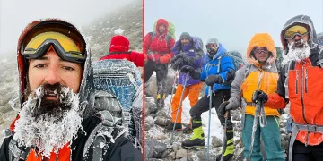 Eksi 33 derecede Ağrı Dağı’na tırmandılar