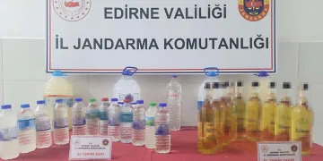 Jandarmadan kaçak içki operasyonu