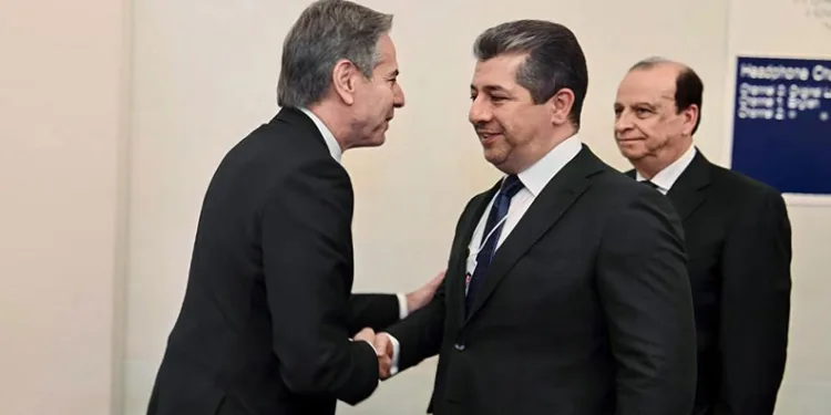 Blinken, IKBY Başbakanı Barzani ile bir araya geldi