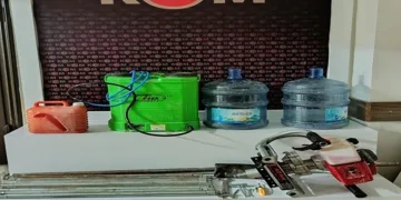 Askeri alanda kaçak kazıya polis baskını