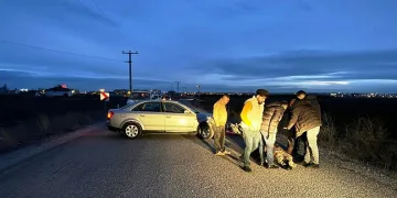 Konya’da otomobil ile motosiklet çarpıştı