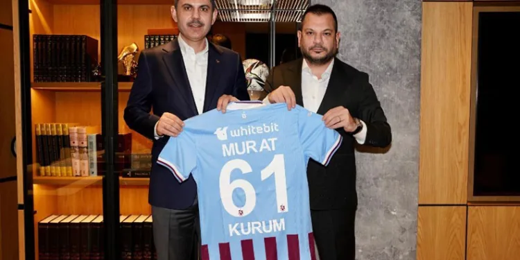 Murat Kurum, Trabzonspor Başkanı Ertuğrul Doğan’ı ziyaret etti