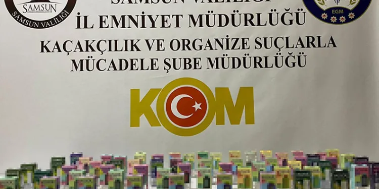 Samsun’da kaçakçılık operasyonu