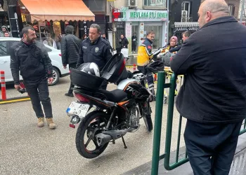 Bilecik’te seyir halindeki motosikletin devrilmesi sonucu sürücü yaralandı